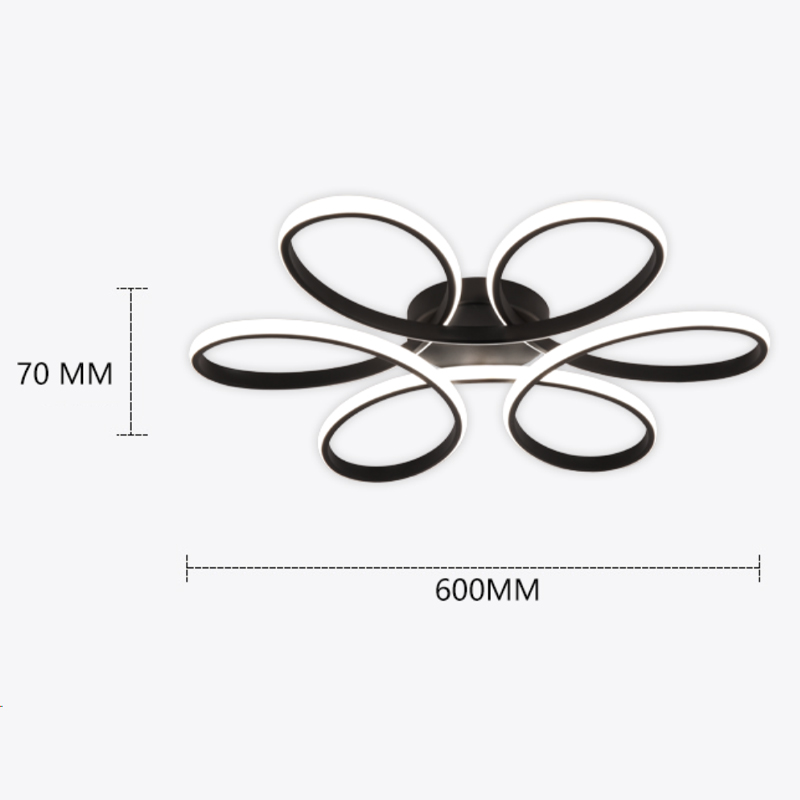 Modern Decorative Ceiling Light - Tunable White, Remote Control