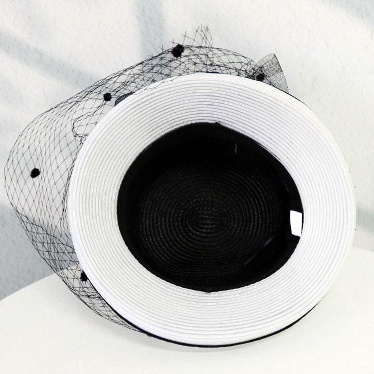 Womens Summer Round Top Fisherman Hat with Mesh Flower Edge Elegant British Socialite Bucket Hat Sun Protection Hat 250410