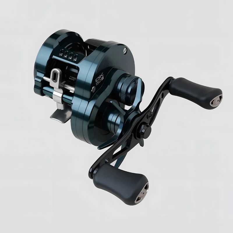 Umi Fishing Reel Cast Drums Wheel DK150/DK20 Model Ratio 7.5 1 Drag 7/15kg Bait Metal Casting Reels 12+1BB Aluminum Alloy Handle R250628