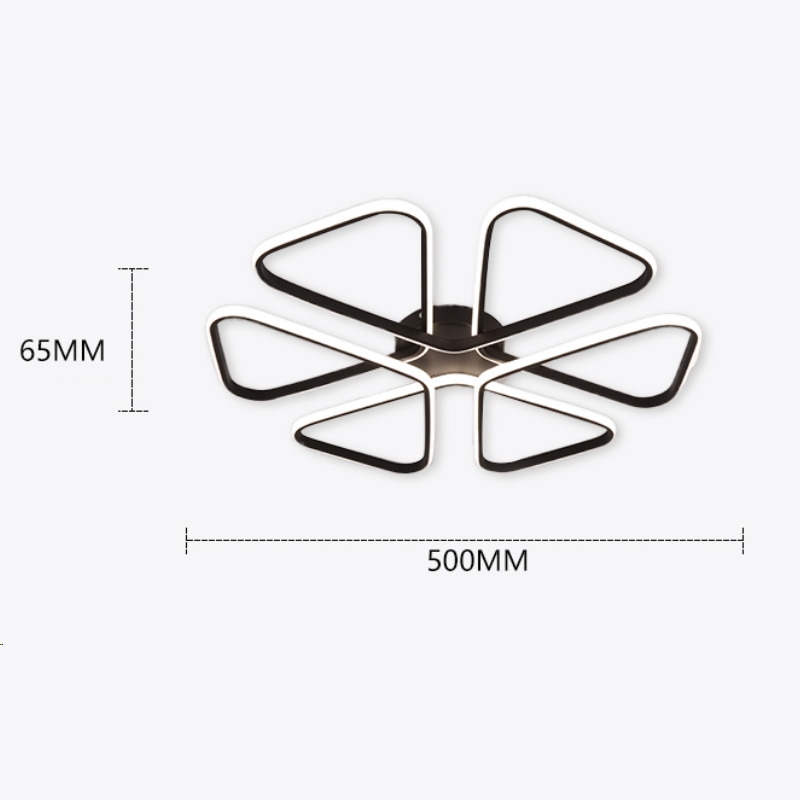 Artistic LED Ceiling Lamp - 3 Colors, Dimmable, Nordic Home Decor