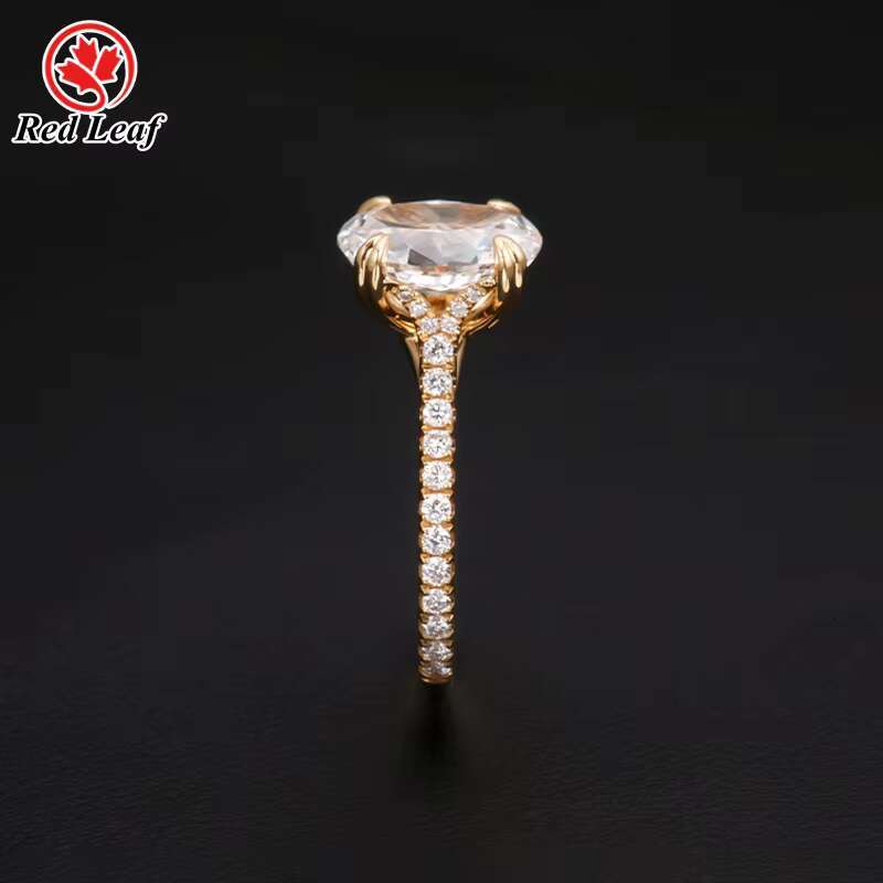 Custom 14K 18K White Yellow Gold Lab Diamond Ring 1CT 2CT 3CT IGI Certified DEF CVD HPHT Oval Lab Grown Diamond Engagement Ring