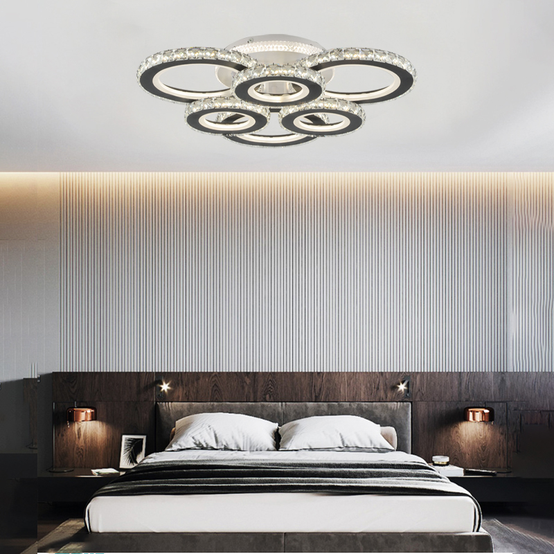 Decorative Round Ceiling Light - 3 Colors, Remote, Scandinavian Style