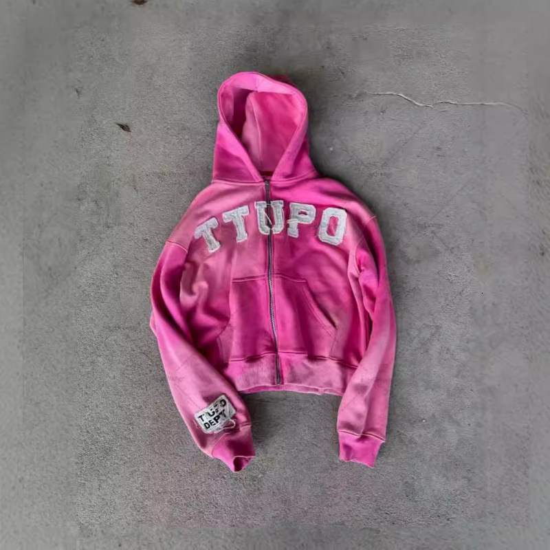 AutumnWinter American High Street Y2K Trendy Brand Letter Printed Casual Couple Hoodie 250627