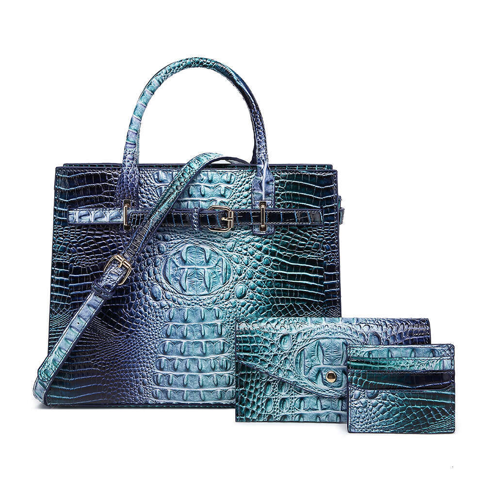 Handbag Crossbody Women S Mother Bag Colorful Crocodile Pattern Brahmin