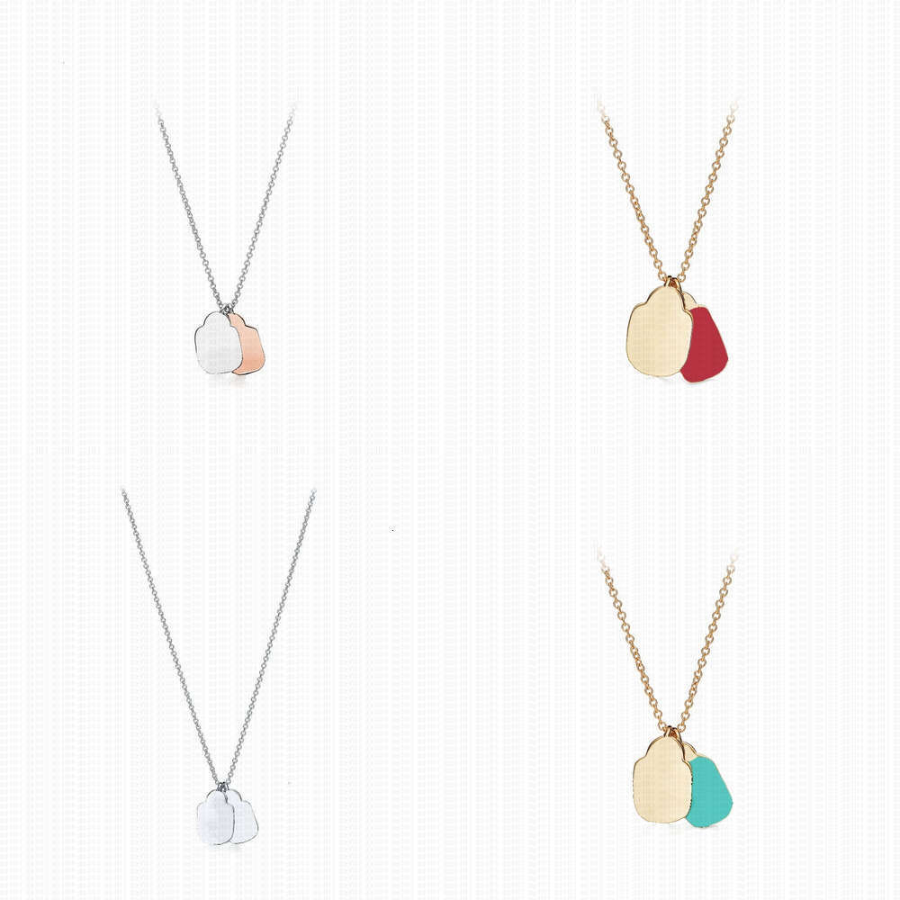 Designer Jewellery Womens S750 S925 Necklace dimond Gold Silver Blue Chains necklaces Pendant Stainless Steel Charm anniversary Gift for Women Gold Plateda