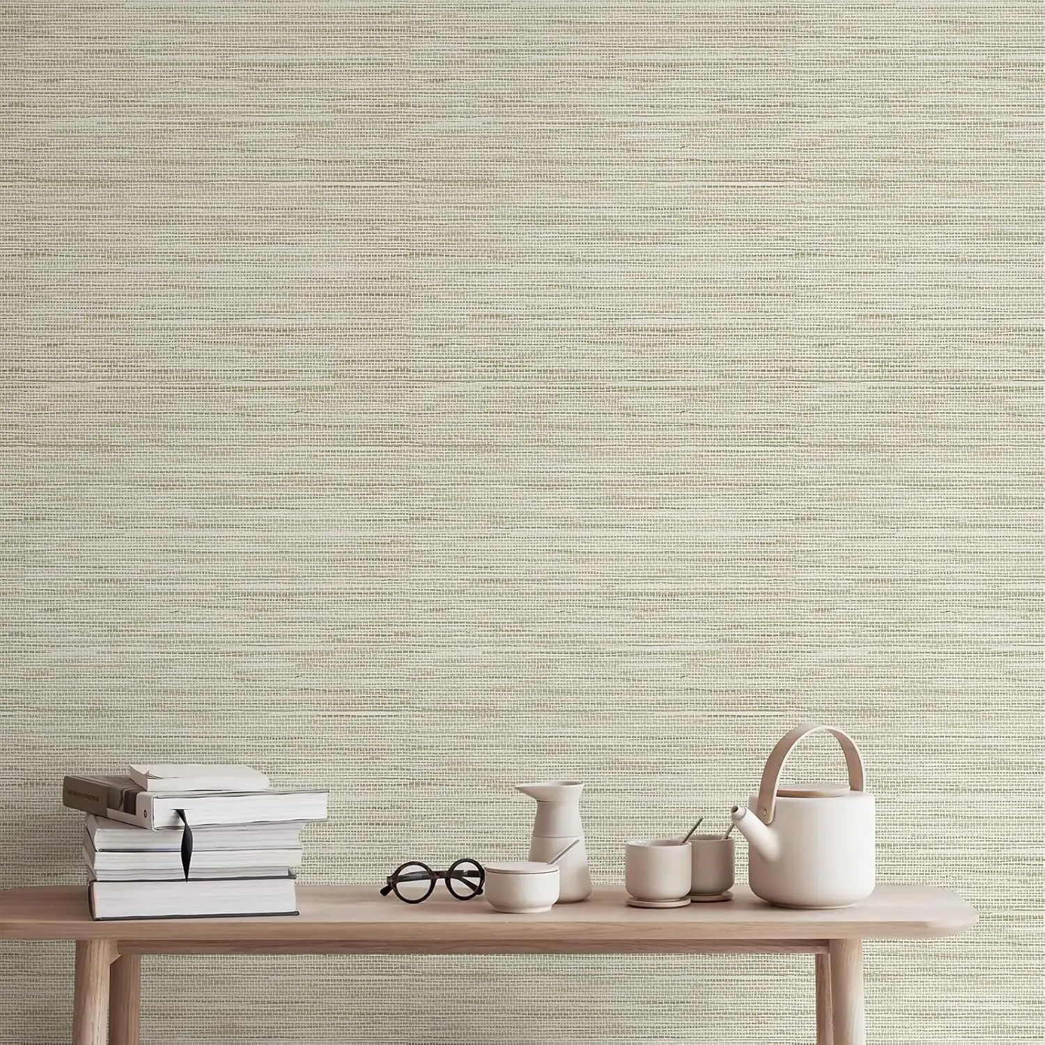 Grasscloth Peel and Stick Wallpaper Cream Grassweave Self Adhesive Wallpaper Textured Stick on Wallpaper Removable Contact Paper 250624