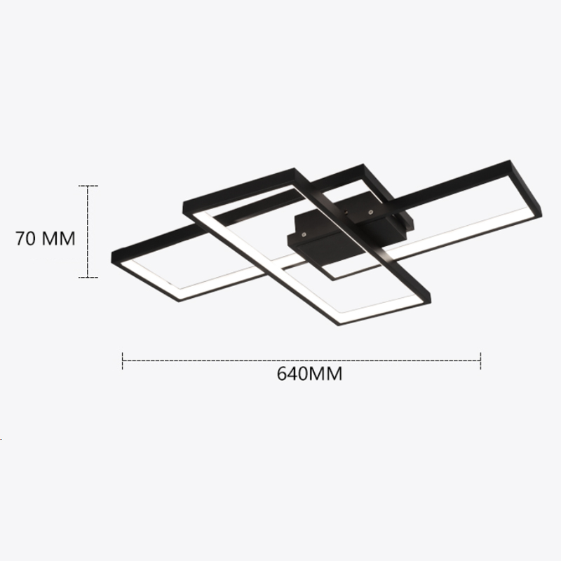 Contemporary Ceiling Lamp - RGBW, Adjustable Brightness, IR Remote
