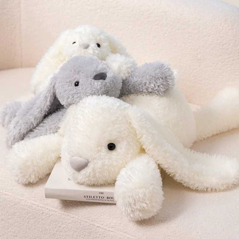 35-70cm High Quality Cartoon Kawaii Rabbit Plush Doll Pillow Super Soft White Grey Rabbit Plush Toy For The Girls Birthday Gift X250628