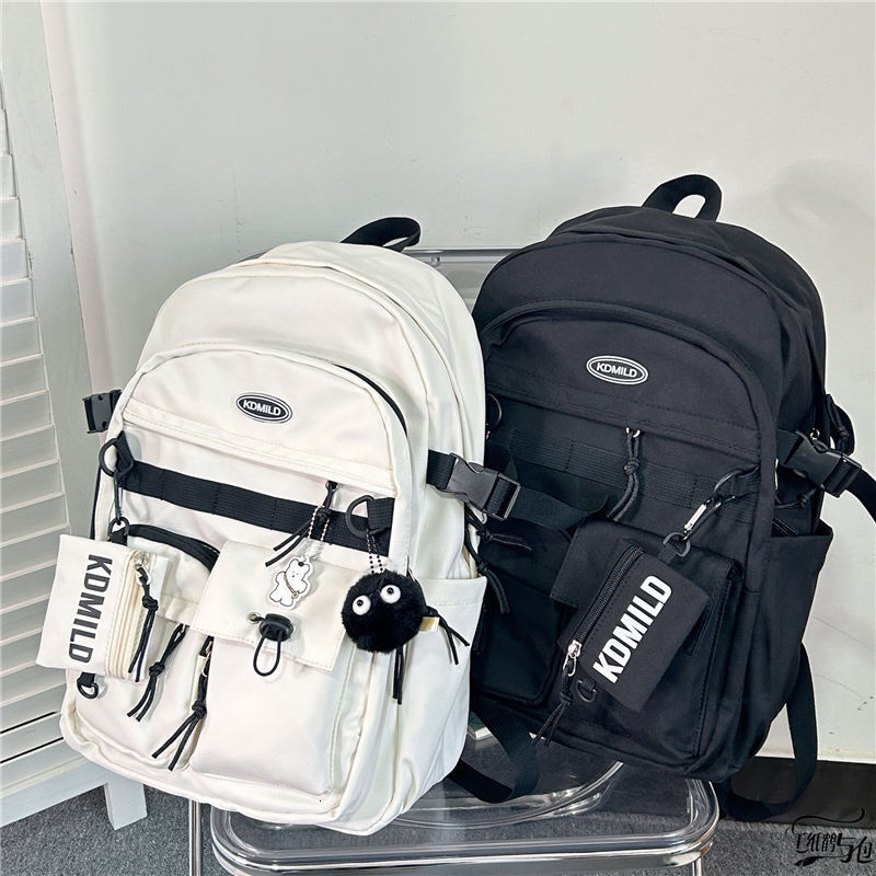 Free Shipping 2025 New Designer Bag INS Versatile Workwear Style Backpack For Female Students Large Capacity Japanese Style Double Shoulder Travel Bac