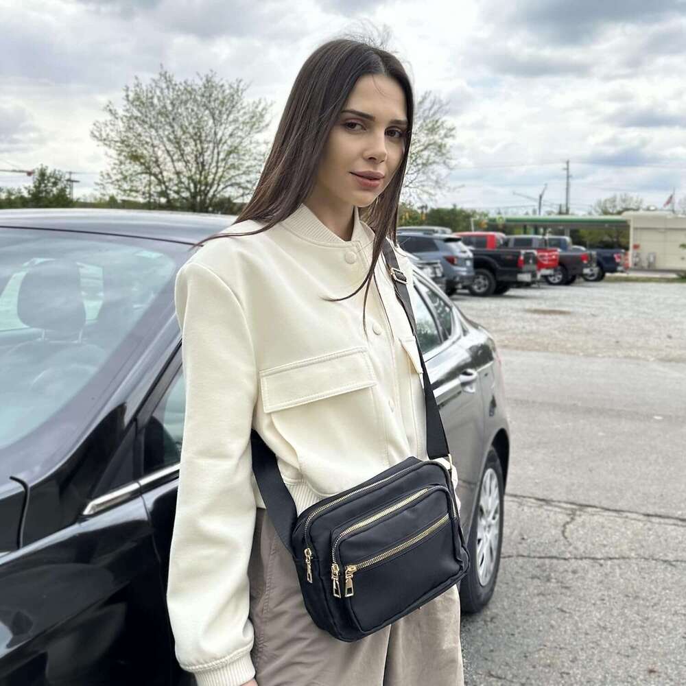 Small Nylon Crossbody Bags for Women, Messenger Bag Travel Purses and Waterproof Shoulder Handbags Pocketbooks