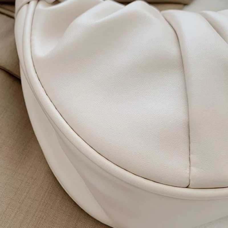 Design Mini PU Leather Dumpling Niche Clutch Bags for Women Fashion Knotted Female Retro Shoulder Bag Wrist Handbags and Purses XJ250627