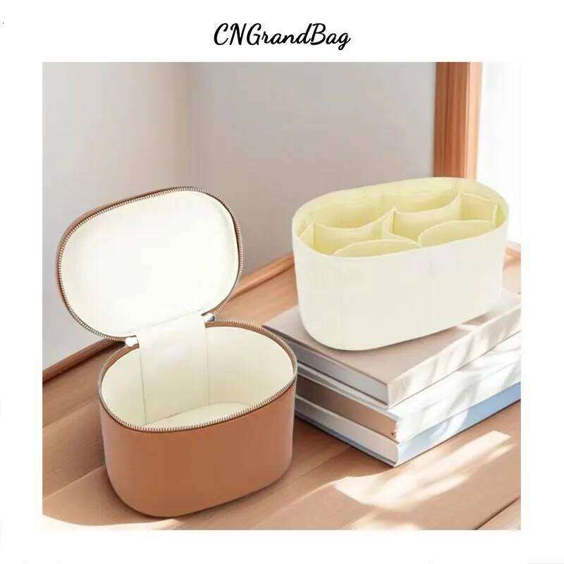 Custom Name New Hot Pebble Leather Removable Separate Washing Travel Portable Storage Cosmetic Bag