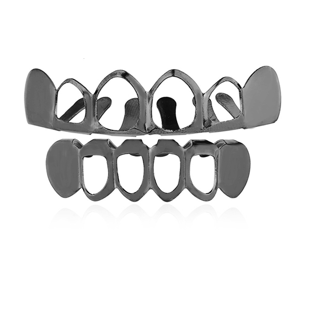 New Arrival 18k Gold Hollow Polished Hip Hop Men's Trending Grillz Accessories Rapper Costume Accessories