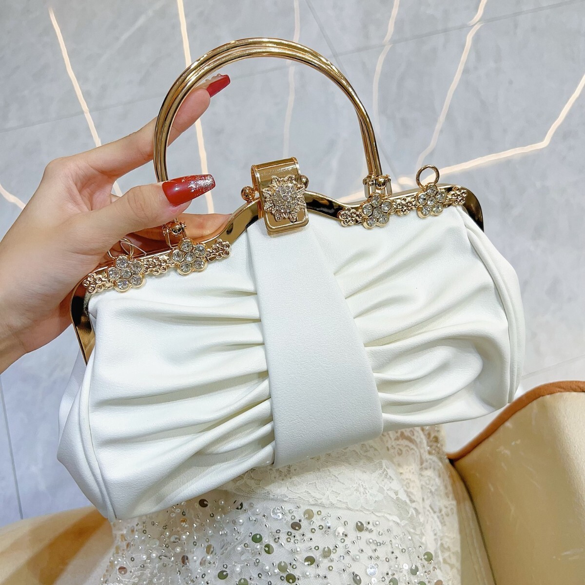 New Cross border Women s trend Party Handbag with Water Diamond Elegant Social Style Women s Shoulder Bag Designer Bag trend Women s Crossbody Bag