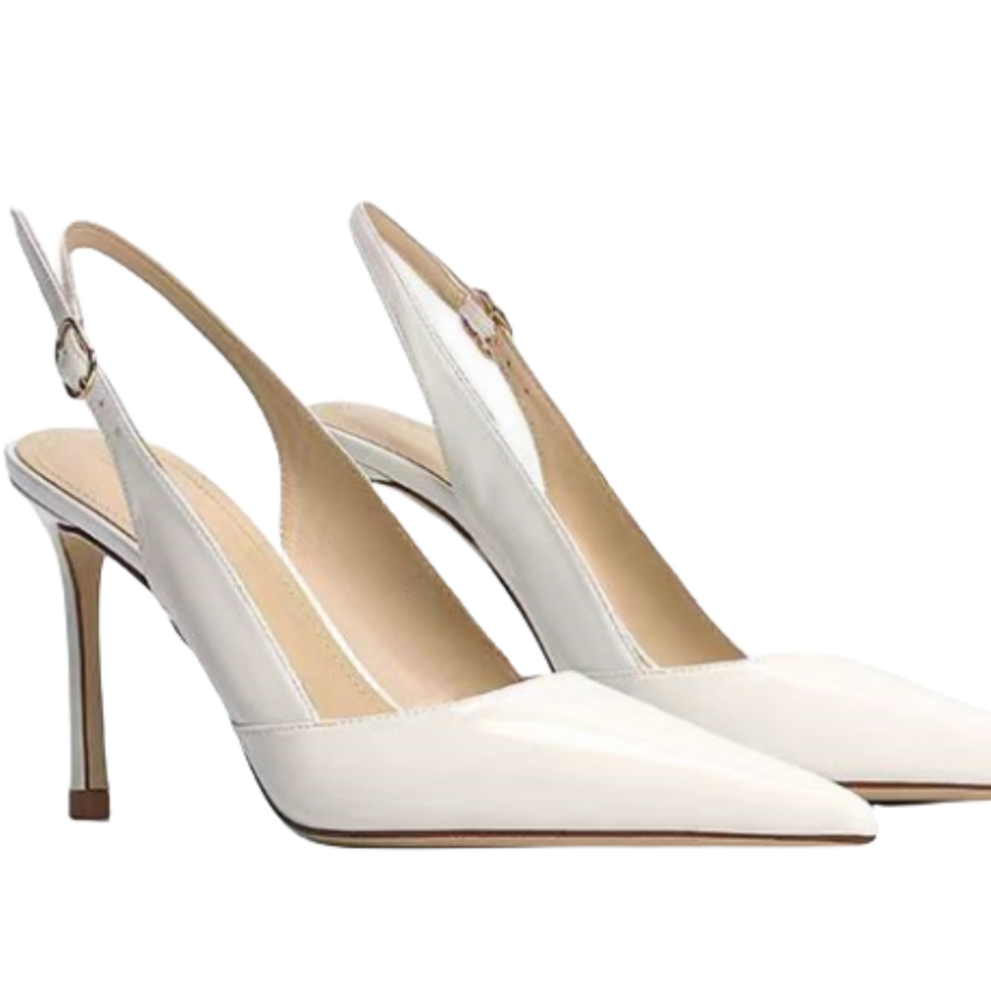 Women's Peep Toe Dress Sandals - 7cm Slim Heel Office Pumps with Adjustable Ankle Strap C260204