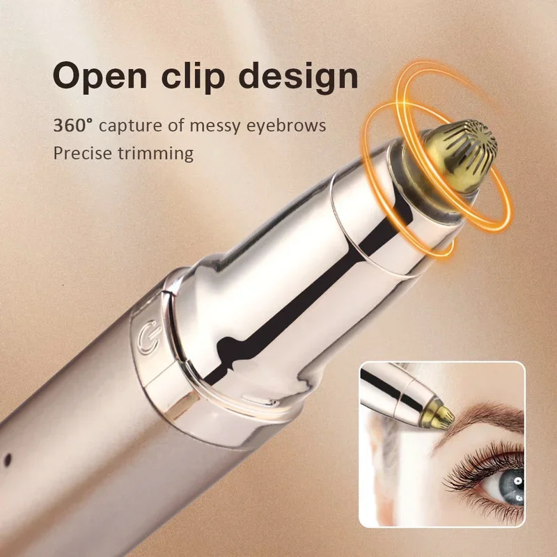 Heating Eyelash Curler Multifunctional 2-in-1 Electric Eyelash Curler And Eyebrow Trimmer Eyebrow Shaver Ear Nose Hair Trimmer 250627