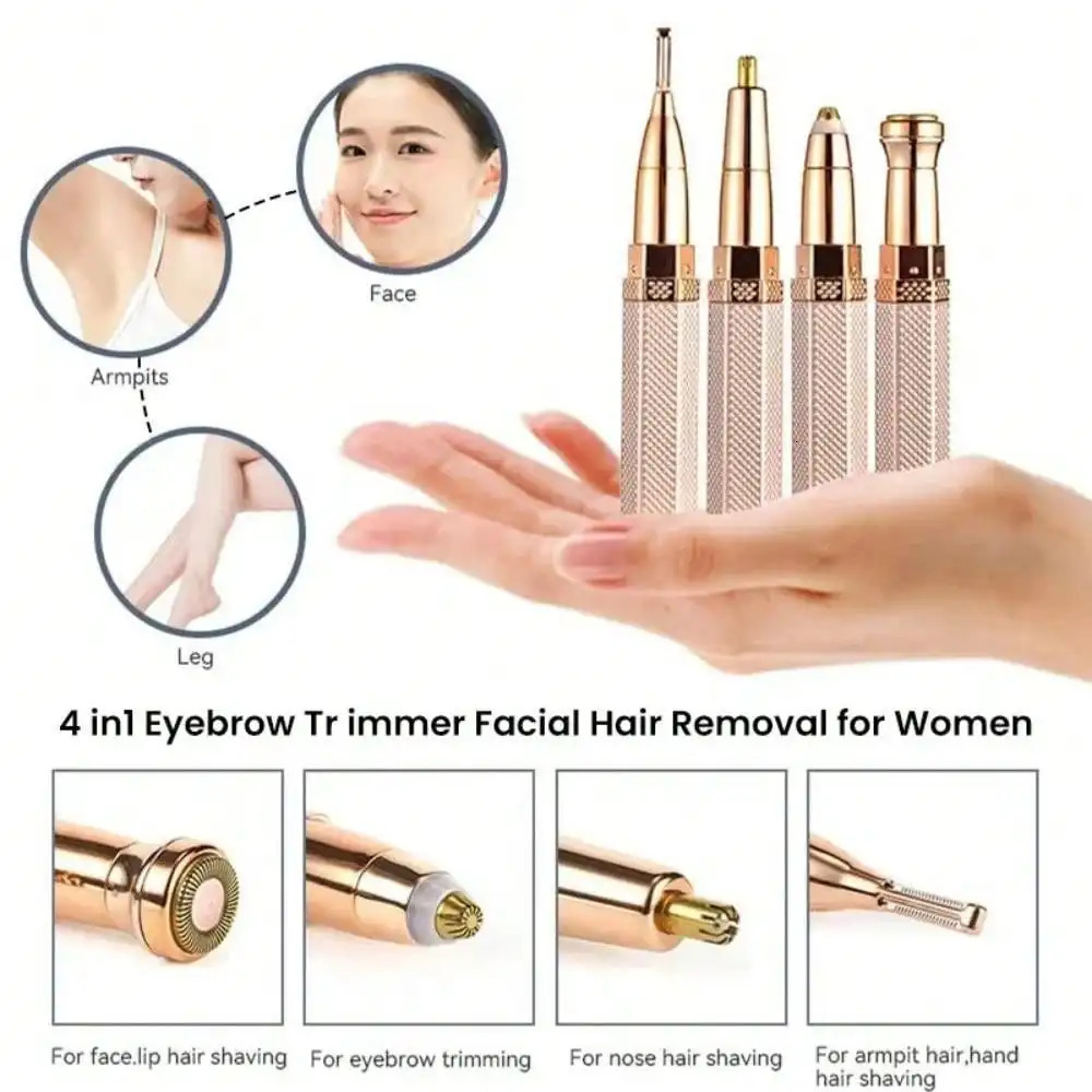 Electric Hair Removel Shaver For Women Eyebrow Trimmer Epilator Electric Painless Hair Remover Machine Body Facial 250627