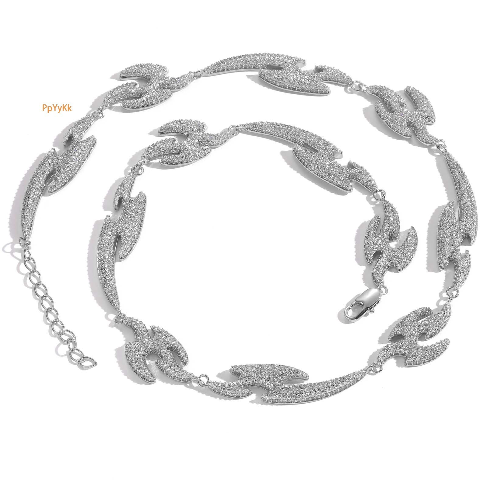 New Arrival Unisex Hip Hop Swallow Necklace Iced Out Moissanite High Quality Geometric Asymmetrical Personalized Necklace Accessory Pass the diamond t