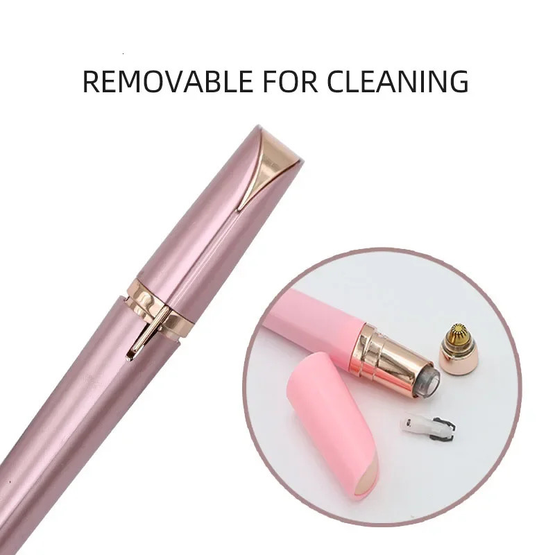 Electric Eyebrow Trimmer Rechargeable Beauty Trimmer Ladies Mini Shaver Epilator Compact Pen Shape Eyebrow Razor Portable 250627