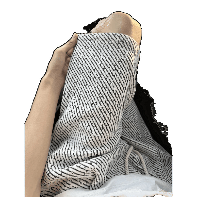Black And White Small Fragrance Style Knitted Shorts For Summer Shorts Men, Summer Zebra Pattern Pants, Designer Pants High-end Loose Casual Sports Fi
