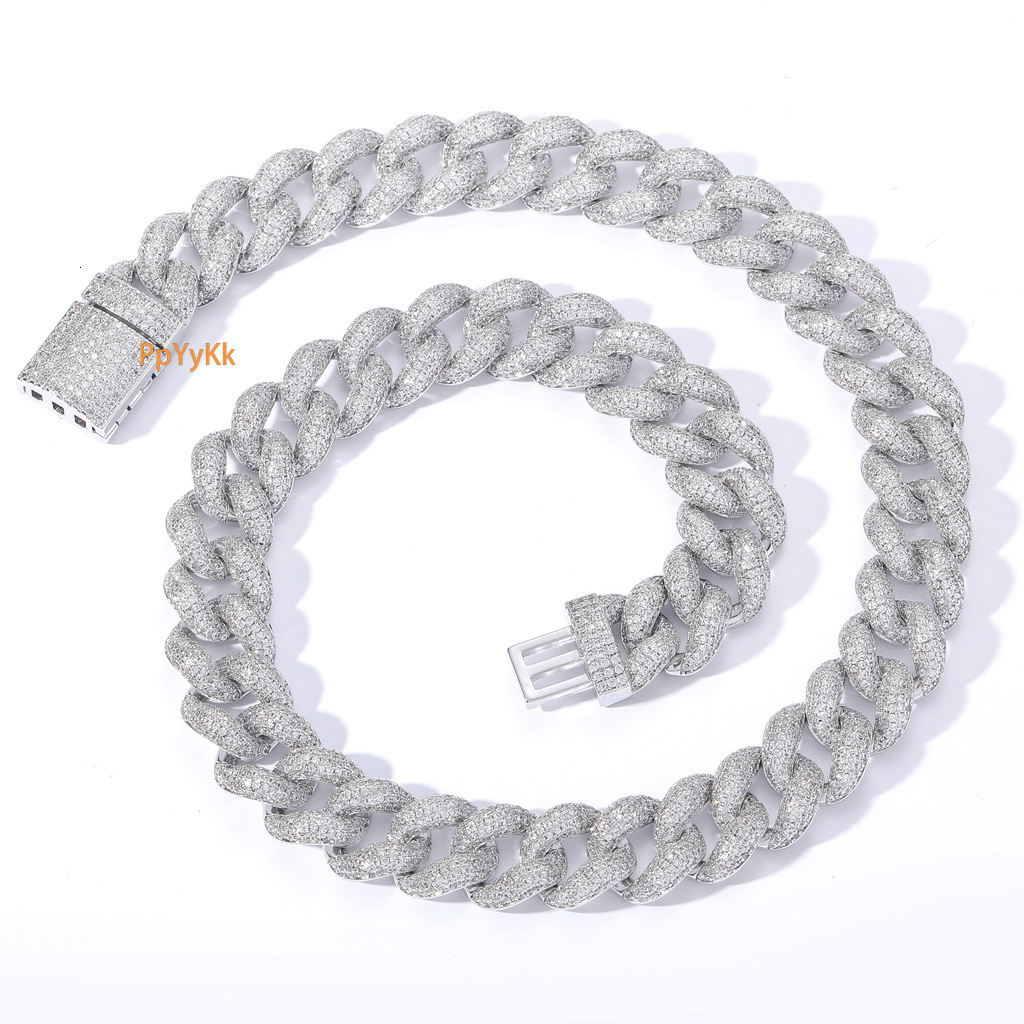 New Arrival 15MM Bubble Chain Iced Out Cuban Link Chain Personalized Hip Hop Brand Men's Hip Hop Premium Quality Necklace Pass the diamond tester