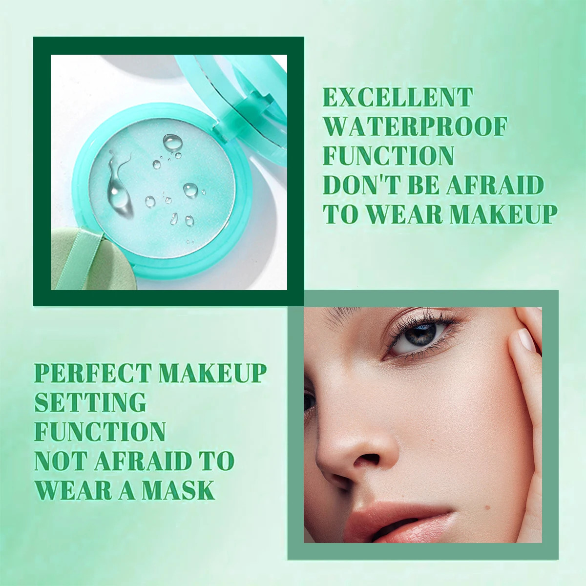 Clear and Soft Focus Powder Matte Oil Skin Long-lasting Makeup Natural Waterproof Sweat and Oil Control Setting Cream 250729