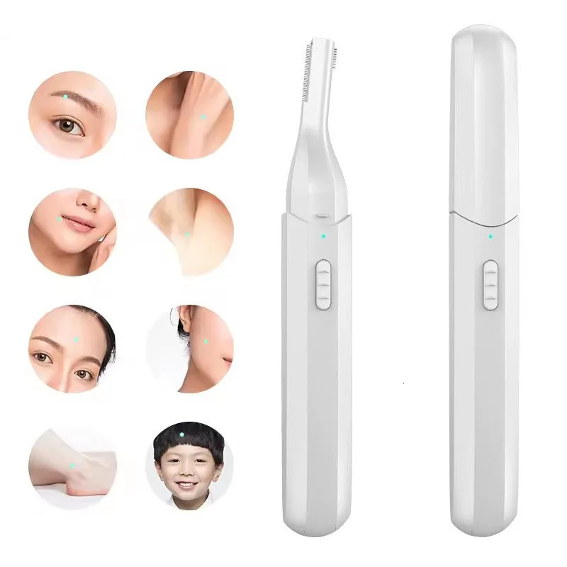 Professional Rechargeable Eyebrow Trimmer for Women - Painless Auto-Adjusting Facial Hair Remover Brow Grooming Kit 250627