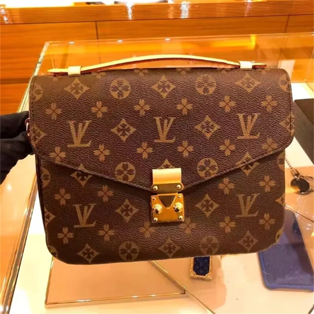 10A High Quality Pochette East West Metis handbags women luxury Designer Shoulder Bags embossed bag crossbody clutch chain Purse ady Satchel messenger bag sacoche