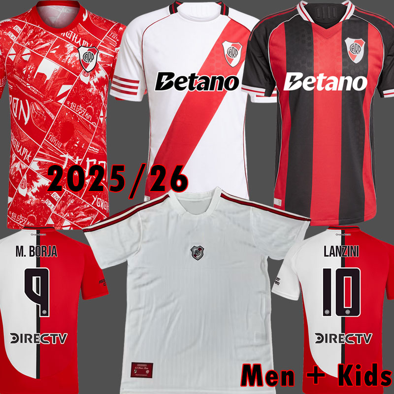 2025 COLIDIO River plate soccer jerseys BARCO QUINTERO ALVAREZPRATTO camisetas TERCER UNIFORME SOLARI Men Kids Kits Sets 25 26 football shirts PALACIOS equipments