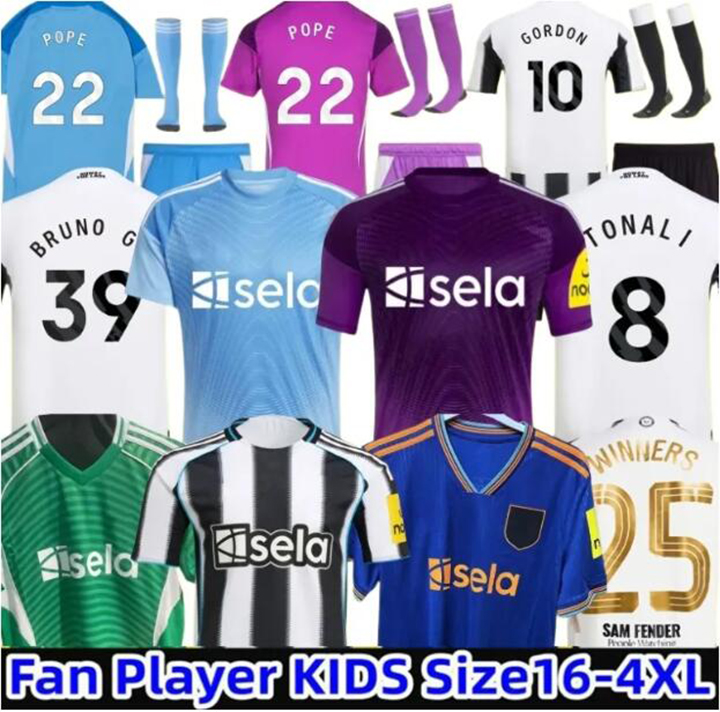 2025 26 ISAK BRUNO G.ISAK 25 26 Soccer Jerseys TONALI GORDON newcaste 2025 football shirt JOELINTON LIVRAMENTO NUFC jersey Men Kids kit Pre Match Kit outdoor sport