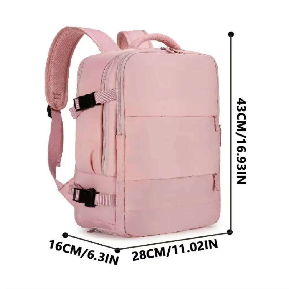16.93-inch laptop USB charging interface wet dry separation waterproof men and women large-capacity shoulder bag