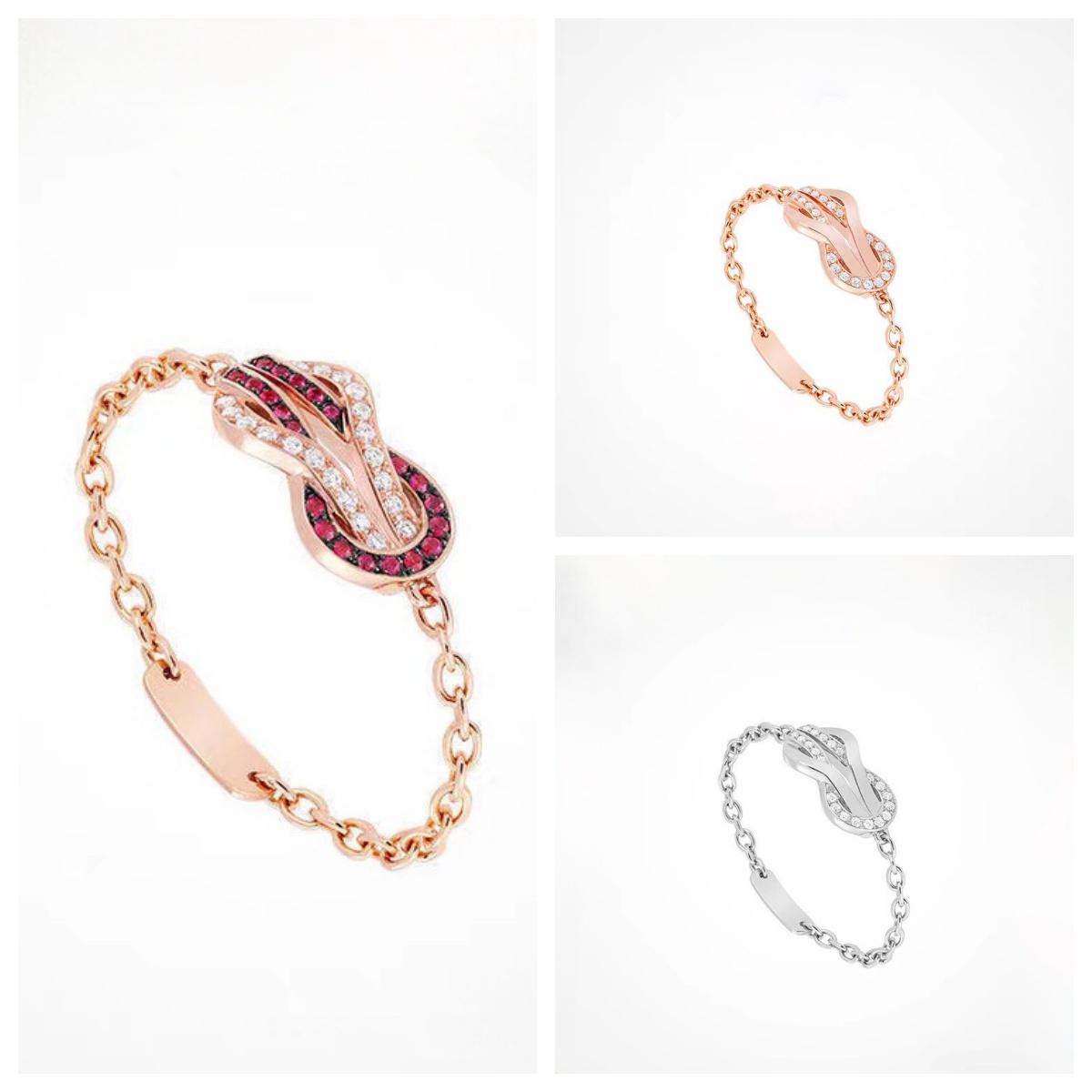 Top grade 2025 summer autumn newest ic twist designer ring for women girls nature red stone crystal rose gold sier dia zircon link chain rings jewelry