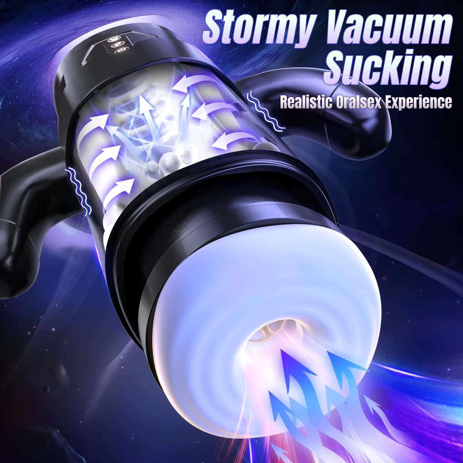Penis Pump Pocket Pussy Stroker Vibrator Electric Men Sex Toys Thrusting Sucking Automatic Male Masturbation Cup with Handle