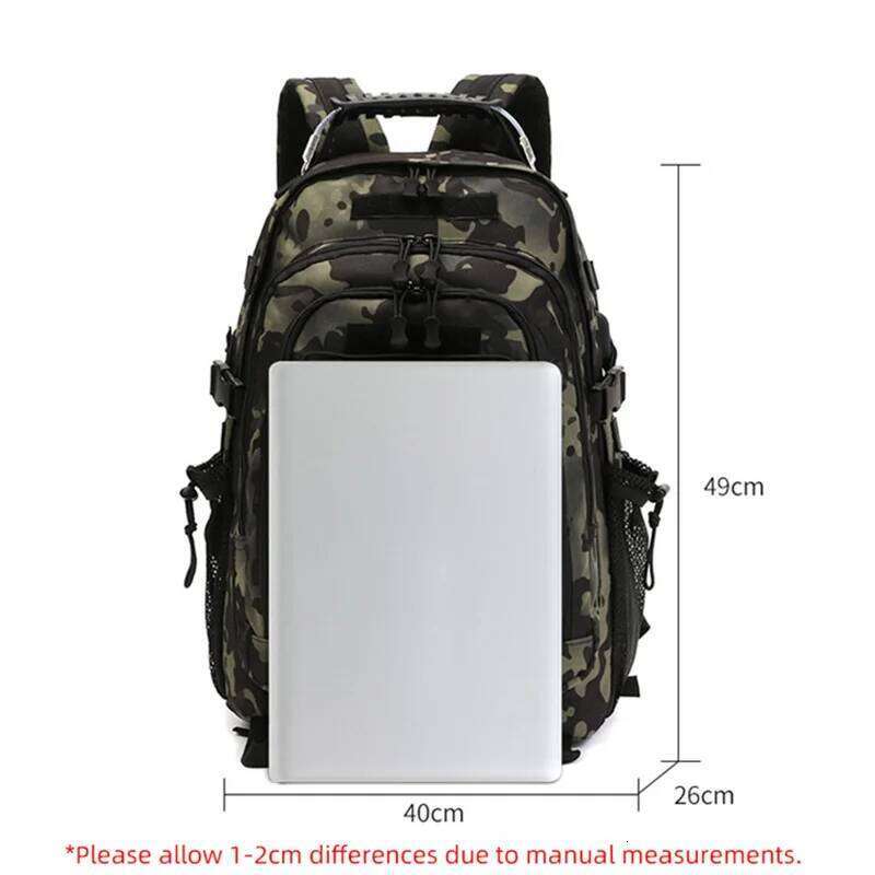 50L Outdoors USB Charging Nylon Multifunctional Tactical Backpacks Trekking Hunting Camping Traveling Rucksack Xm148