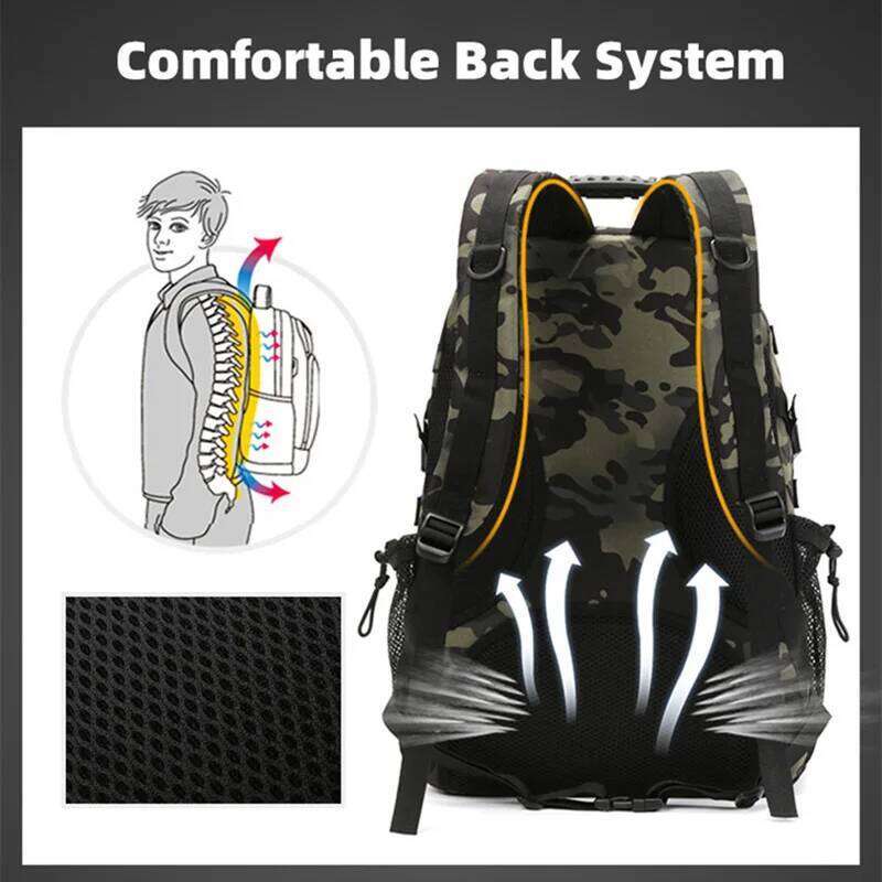 50L Outdoors USB Charging Nylon Multifunctional Tactical Backpacks Trekking Hunting Camping Traveling Rucksack Xm148