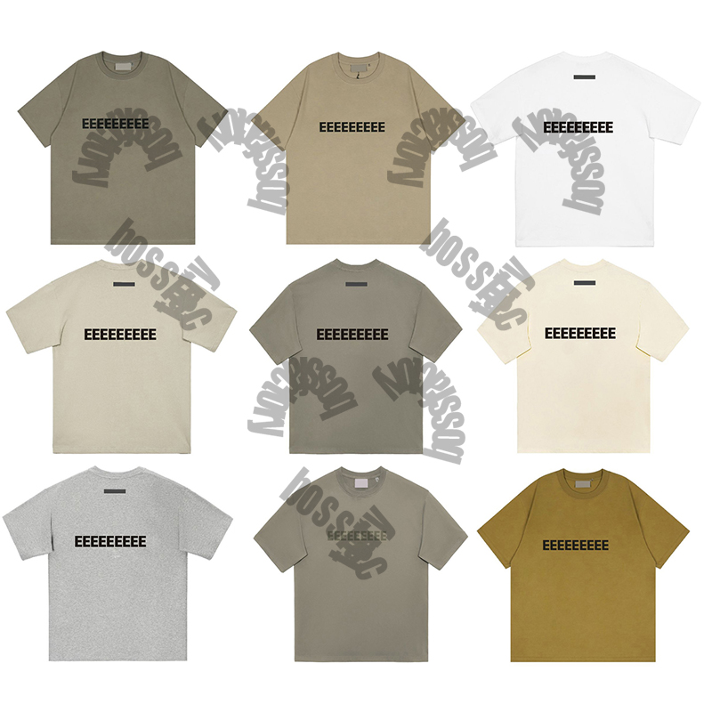 Designer Tide tshirt Chest Letter Laminated Print Short Sleeve High Street Loose Oversize Casual T-shirt 100% Cotton Tops for Men and Women tshirt