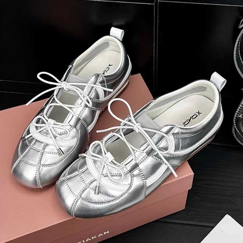 Bow Wen Sneakers Flats Lace Up Sports Shoes Casual Loafers Summer Sandals 2025 New Running Hiking Shoes Ballet Womens Shoes Y250629