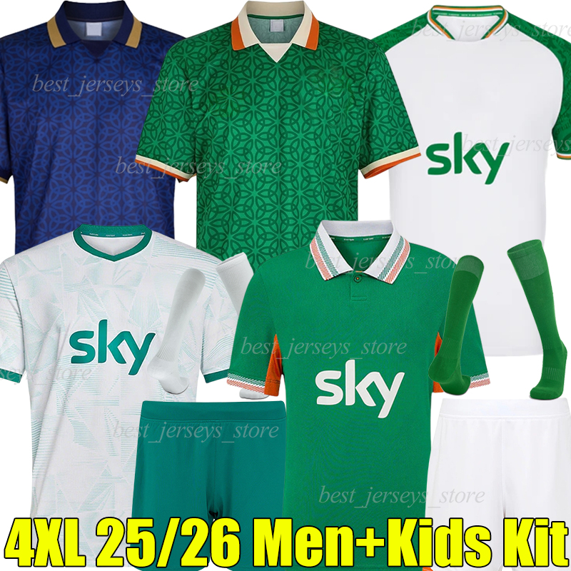 4XL 2025 Ireland 17-3 Soccer Jerseys St. Patrick's Day Jersey DOHERTY DUFFY 25/26 Northern Ireland Egan BRADY KEANE Hendrick DIVAS men kids Kits sock set football shirt