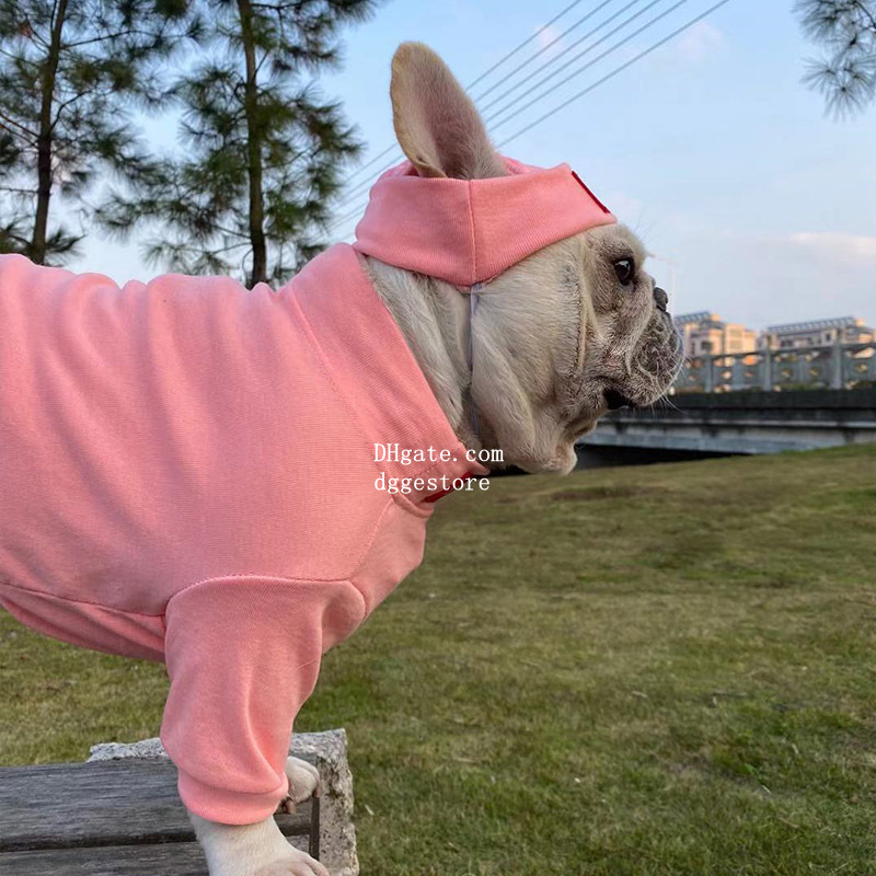 Designer Clothes Hats set Puppy Shirts High End Elastic Cotton Short Sleeves, Comfortable and Breathable Dog Sweaters for French Bulldog Poodle 441 Fr