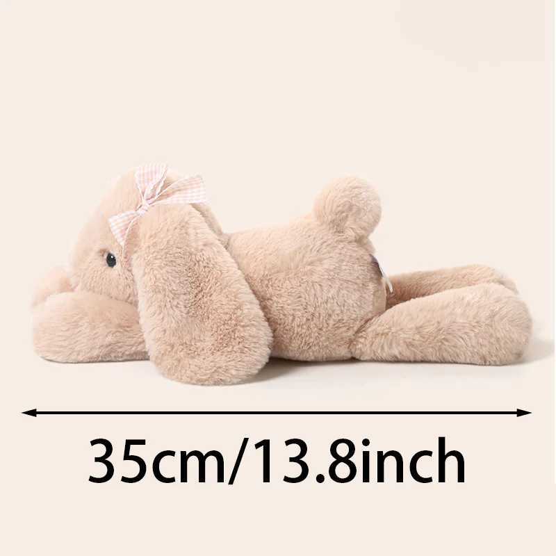 35CM Cute Loppy Eared Rabbit Plush Doll Kawaii Soft Plush Bunny Rabbit Plush Toys Stuffed Animal Pillow Appease Toy Kids Gifts Y250628