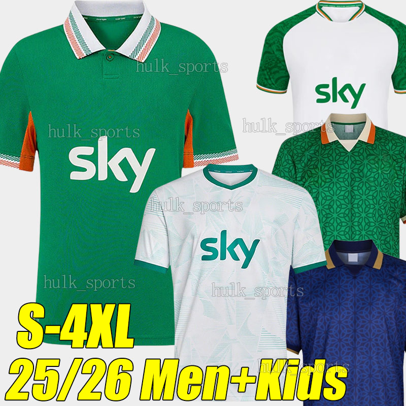 Ireland St. Patrick's Day 17-3 Soccer Jerseys 2025 Irish national teams home green blue white men kids kits sets football shirts