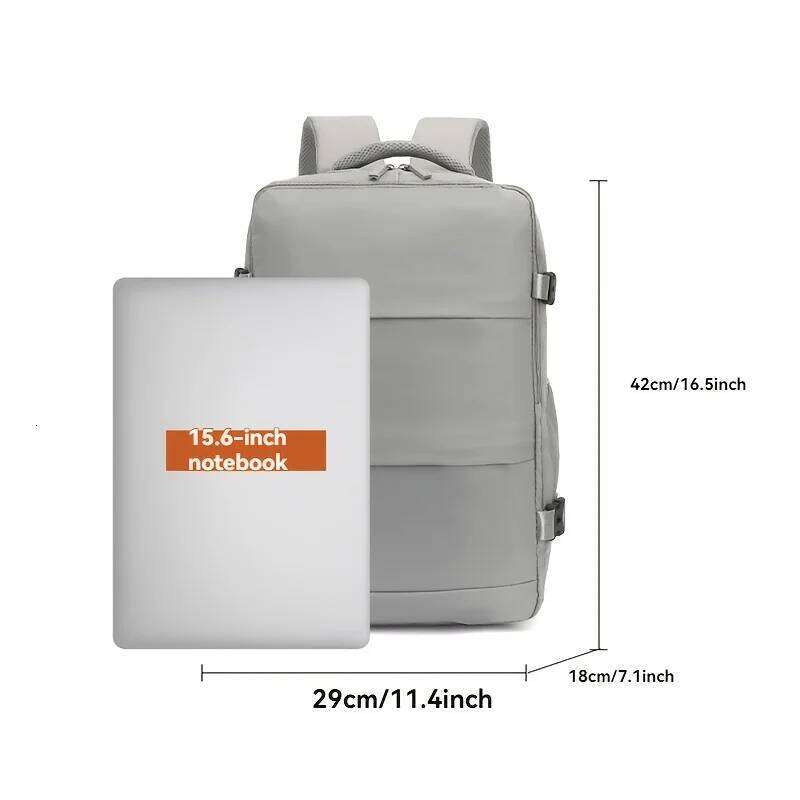 15-Inch Laptop Backpack Airline-Approved Durable Oxford Material Adjustable Strap Shoe Compartment Perfect for Travel