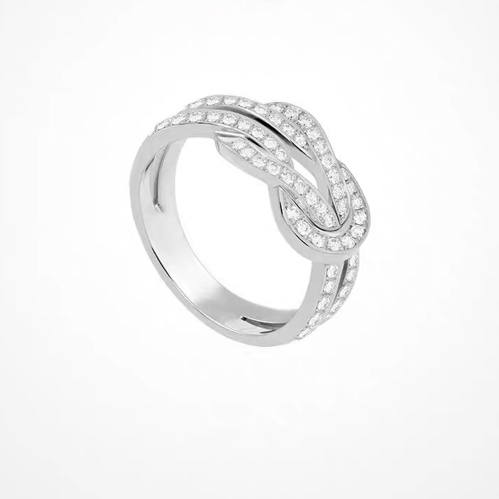 ic twist designer band fow women men unisex rose gold sier shine crystal zircon full dia geometry charm rings engagement ring jewelry Free shipping
