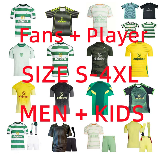23 24 25 26 CeltsS Soccer Jerseys 2025 2026 celticfc EDOUARD Irish Origins Football Shirt CHRISTIE JOTA GRIFFITHS DAIZEN FORREST TAYLOR CARTER-VICKERS Men Kids kit