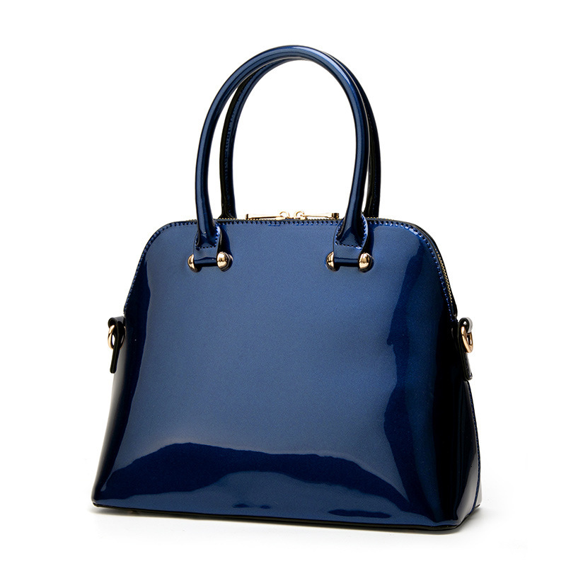Free shipping designer Handbag for Women 2025 Trendy Patent Leather Women Bag Shiny Handbag Crossbody Bag European and American Fashion Shell Shoulder