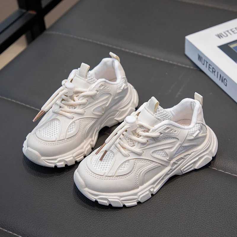 Childrens Sneakers for Boys and Girls Casual White School Tennis Shoes Non-slip Simple Kids School Running Sneakers Classic Y250629
