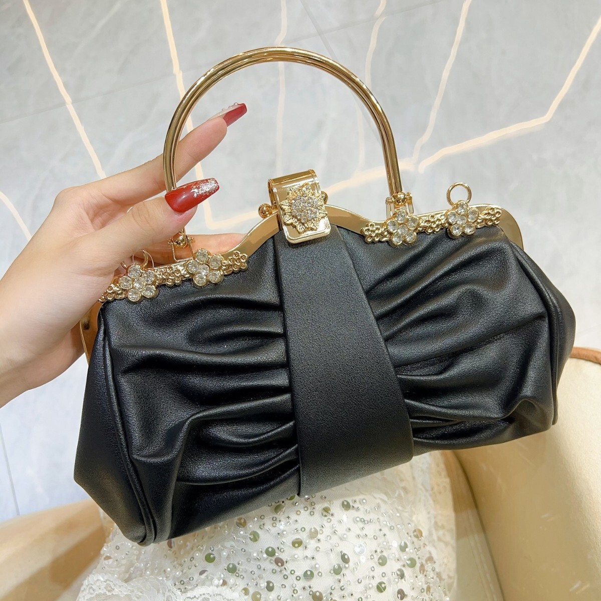 New Cross border Women s trend Party Handbag with Water Diamond Elegant Social Style Women s Shoulder Bag Designer Bag trend Women s Crossbody Bag