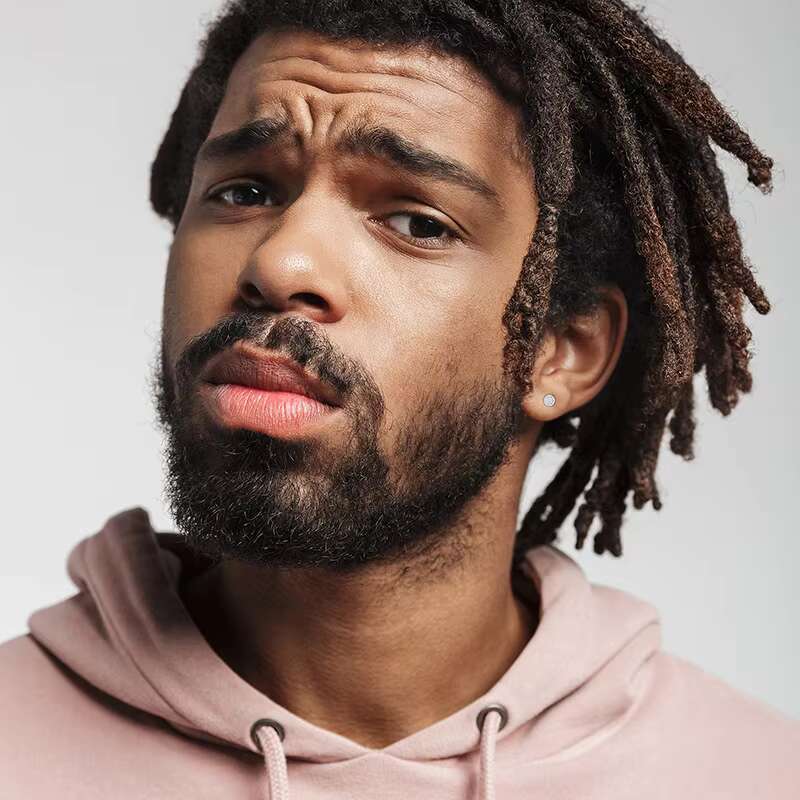 S925 Sterling Silver D Color Moissanite Earrings High Fashion Premium Stock Sugar Rock Ear Jewelry Small Size