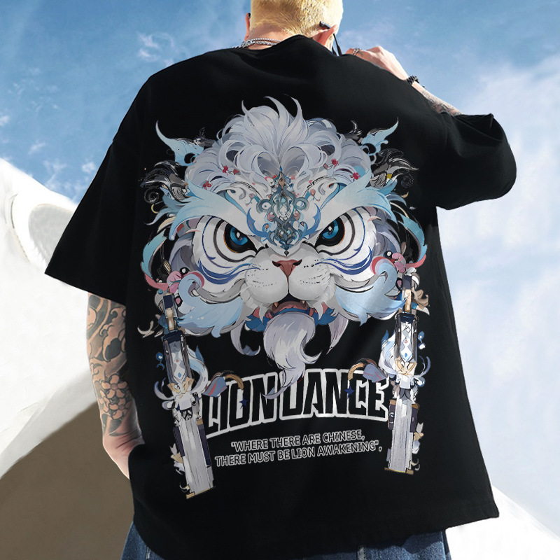 Free shipping for 2025 designer men's T-shirts Oversize American Style 2025 Summer Trendy Plus Size Men's Loose Vintage Short Sleeve T-Shirt