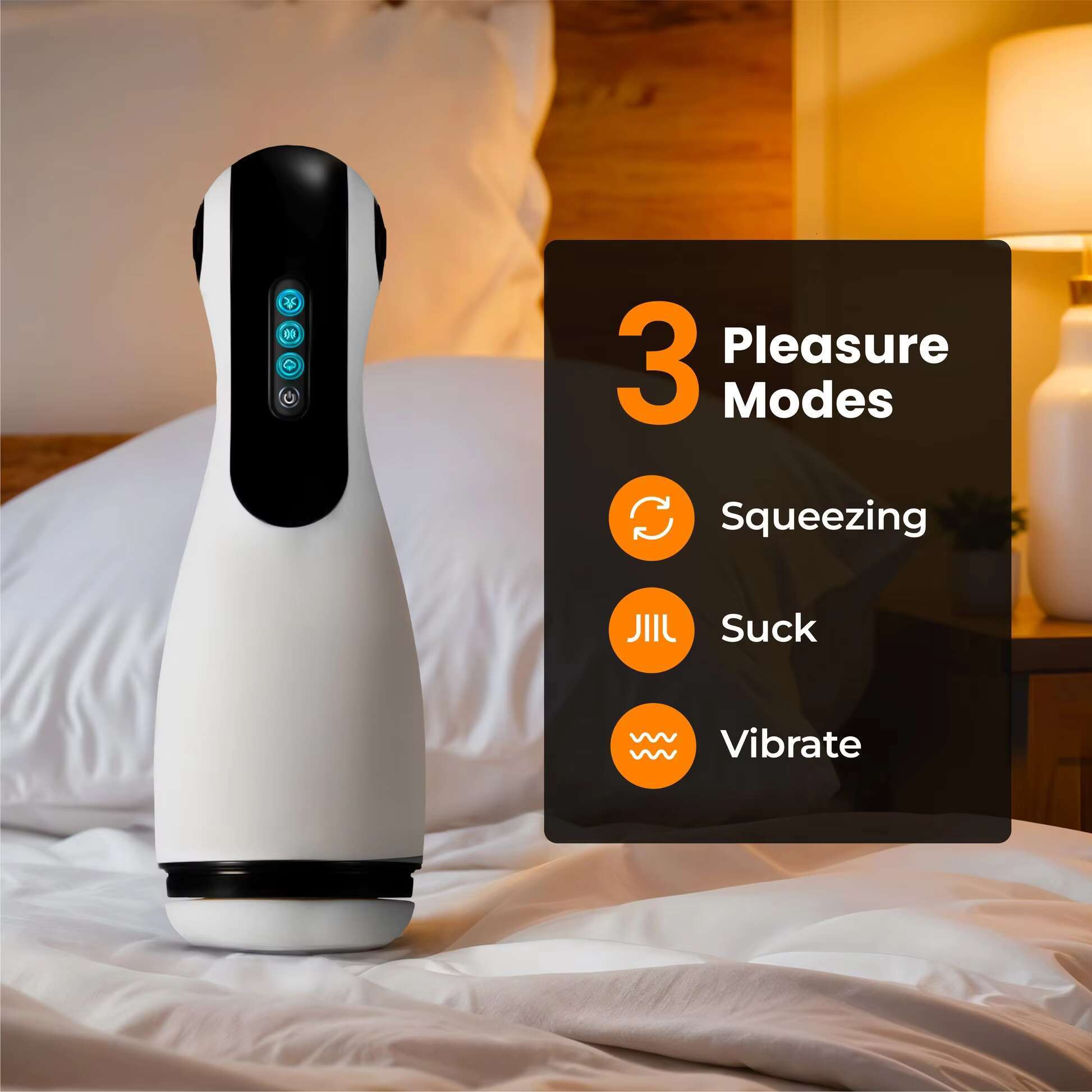 Electric Vibrating Pocket Pussy 3D Sleeve Male Stroker Sucking Squeezing Automatic Male Masturbator Device Adult Sex Toy for Men